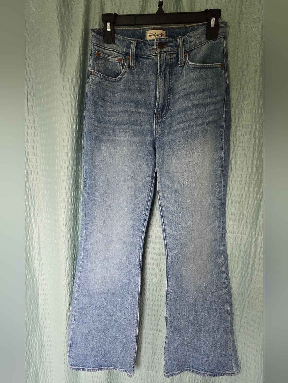 Classic Women's Light Wash Flared Jeans